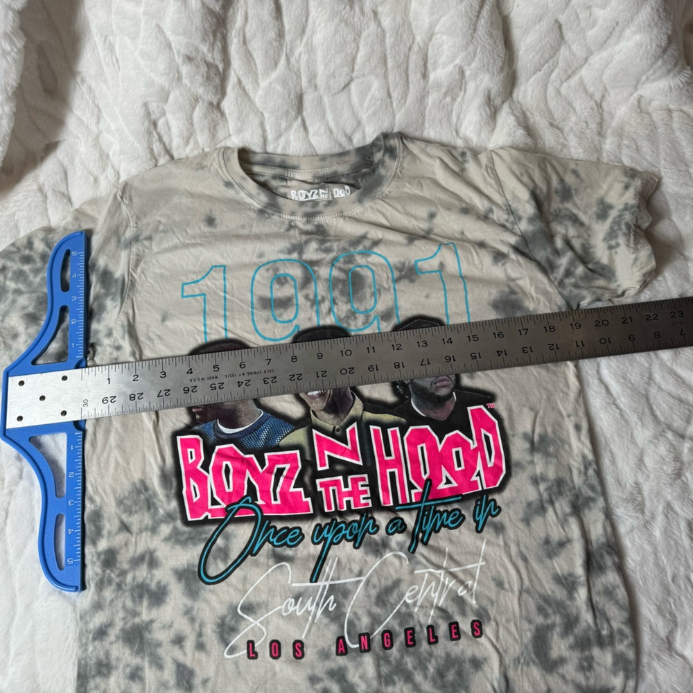 Boyz N The Hood Graphic Tee Grey Tie Dye Movie T-Shirt 1991 South Central Small - Picture 6 of 6